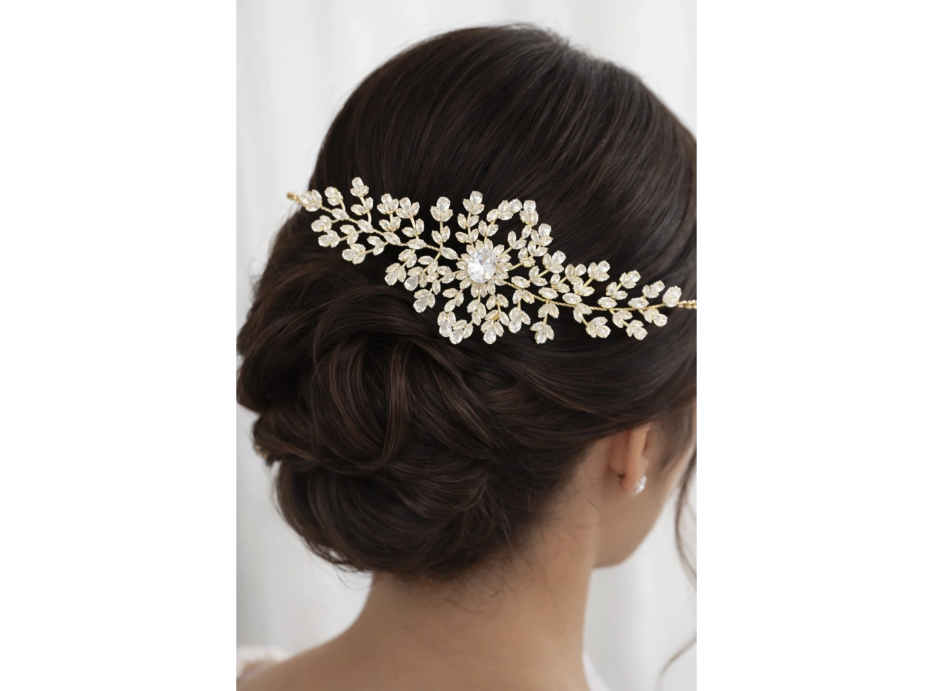 Zirkon Taşlı Gelin/Kına/Nişan/Söz Tasarım Taç