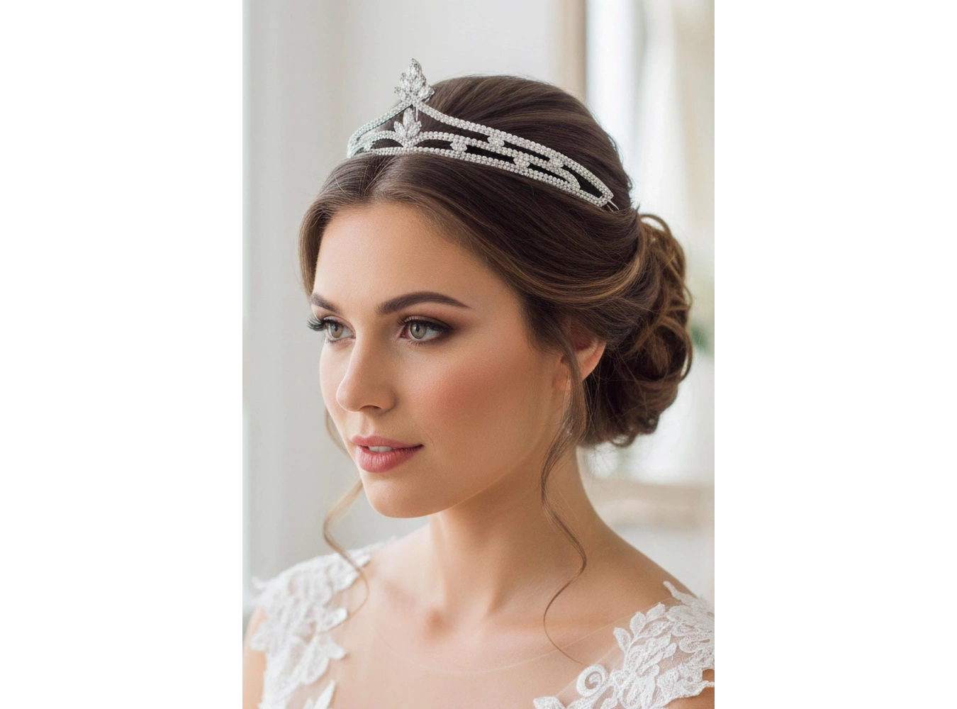 Zirkon Taşlı Gelin/Kına/Nişan/Söz Tasarım Taç