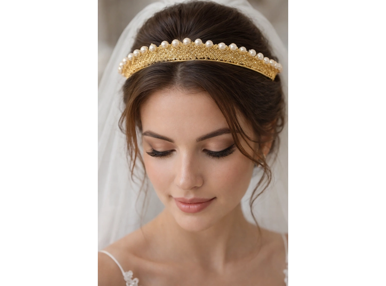 Zirkon Taşlı Gelin/Kına/Nişan/Söz Tasarım Taç