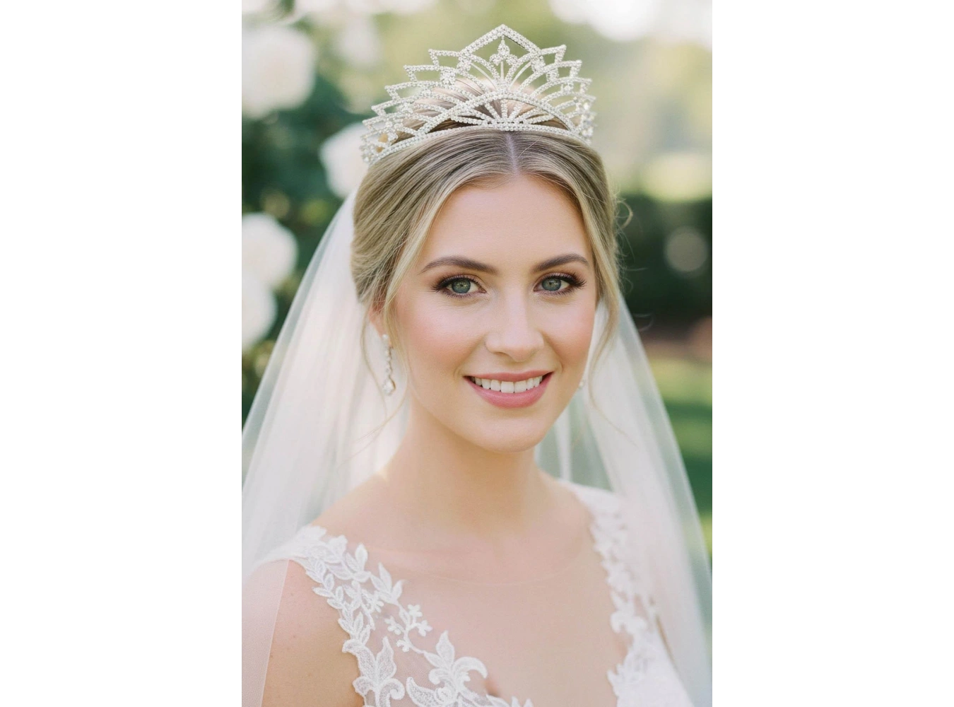 Zirkon Taşlı Gelin/Kına/Nişan/Söz Tasarım Taç