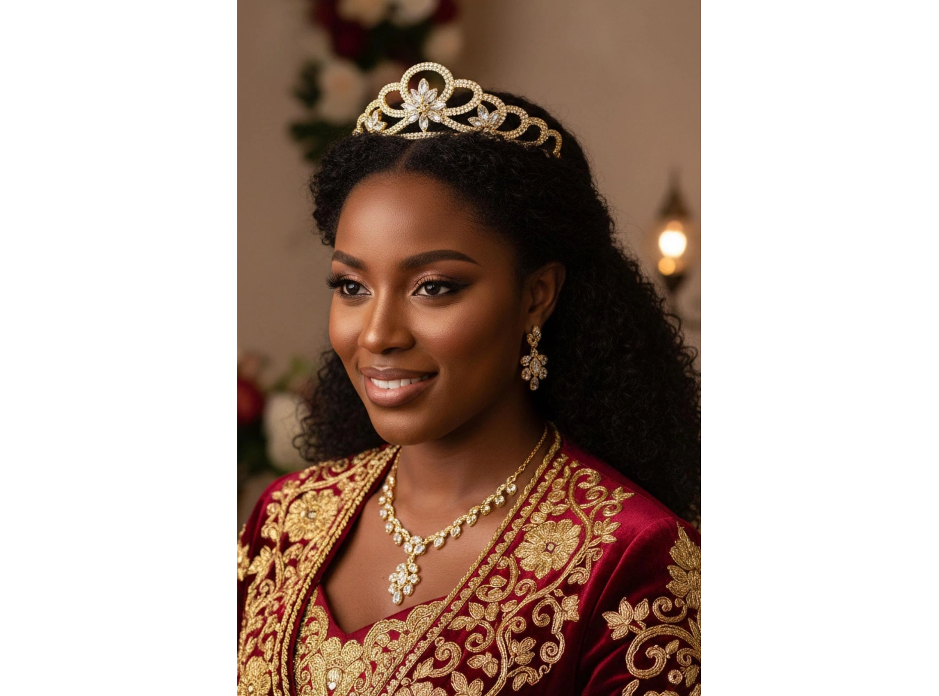 Zirkon Taşlı Gelin/Kına/Nişan/Söz Tasarım Taç