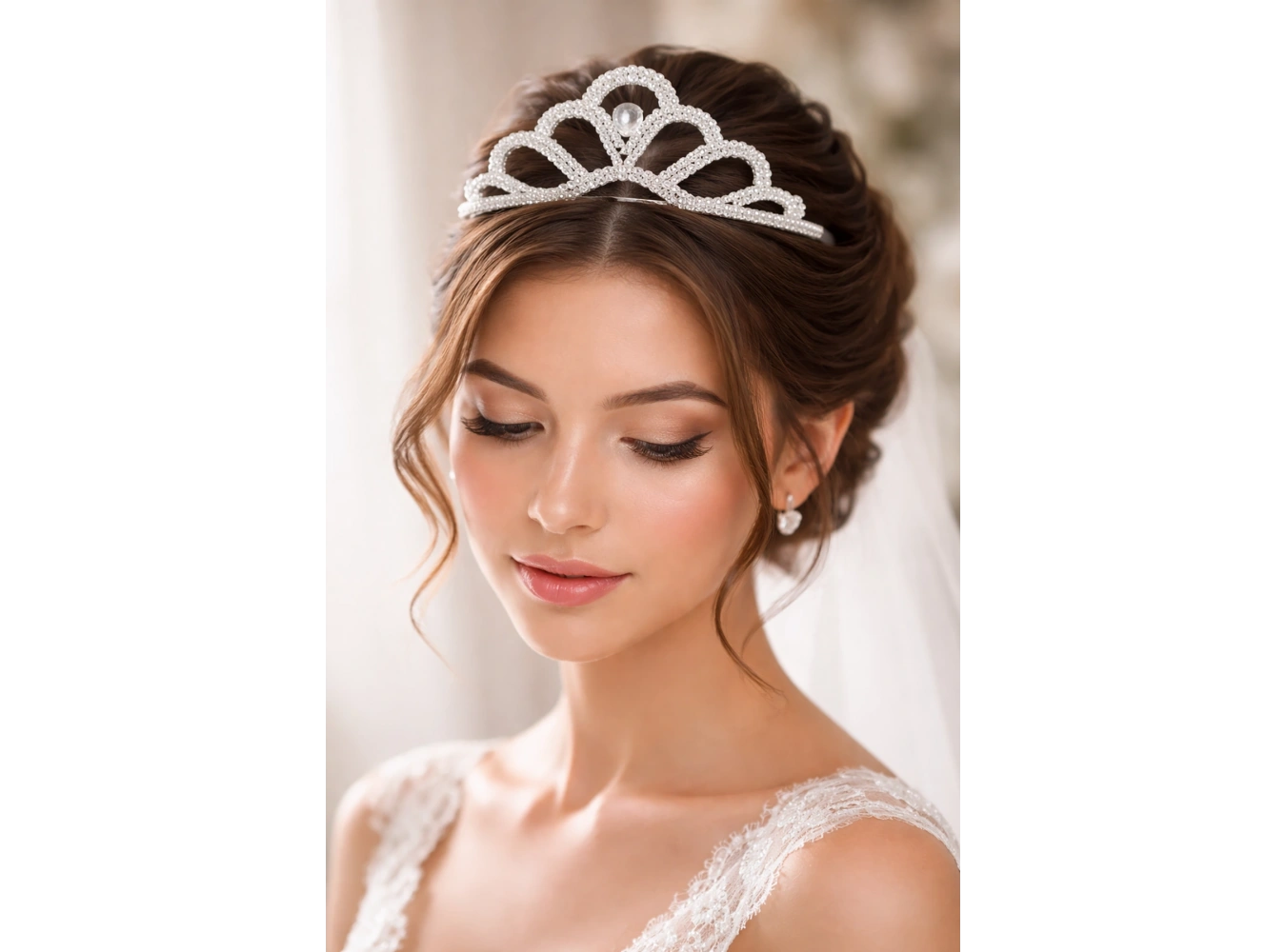 Zirkon Taşlı Gelin/Kına/Nişan/Söz Tasarım Taç