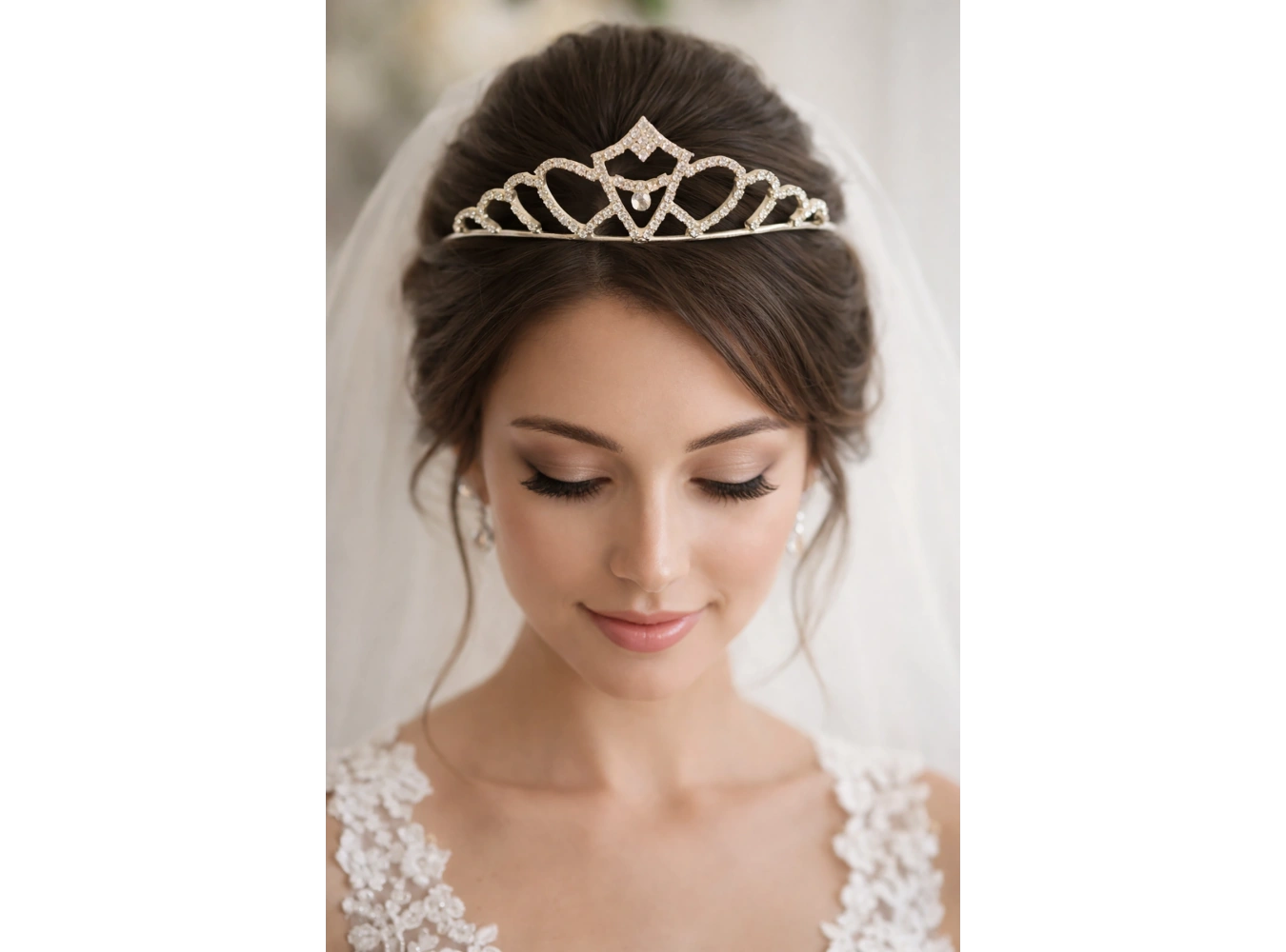 Zirkon Taşlı Gelin/Kına/Nişan/Söz Tasarım Taç