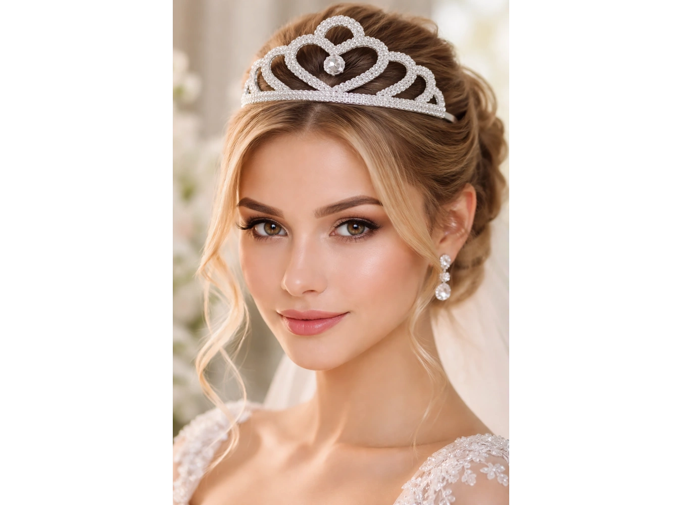 Zirkon Taşlı Gelin/Kına/Nişan/Söz Tasarım Taç