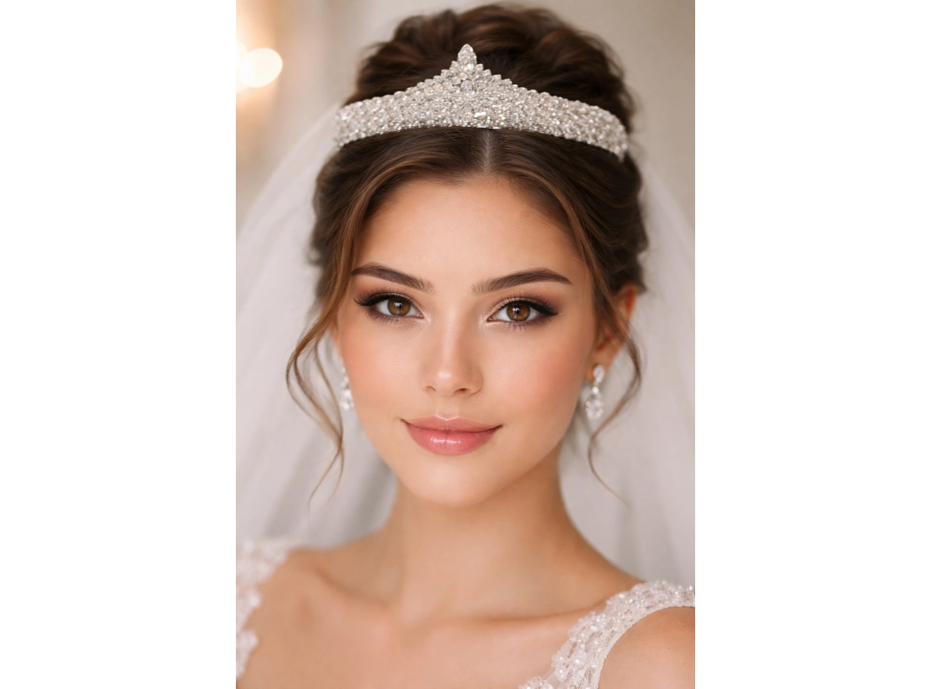 Zirkon Taşlı Gelin/Kına/Nişan/Söz Tasarım Taç