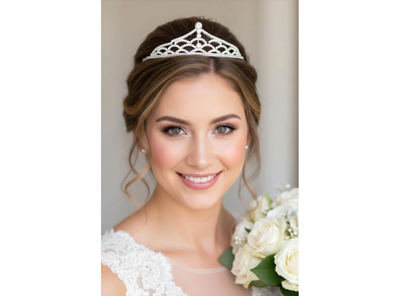 Zirkon Taşlı Gelin/Kına/Nişan/Söz Tasarım Taç