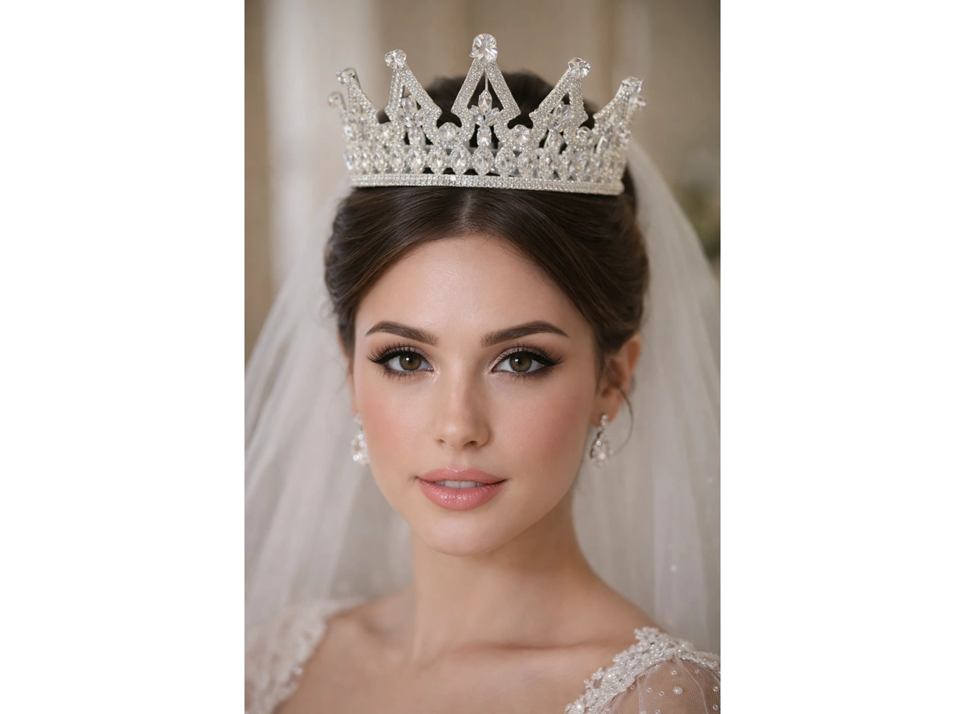 Zirkon Taşlı Gelin/Kına/Nişan/Söz Tasarım Taç