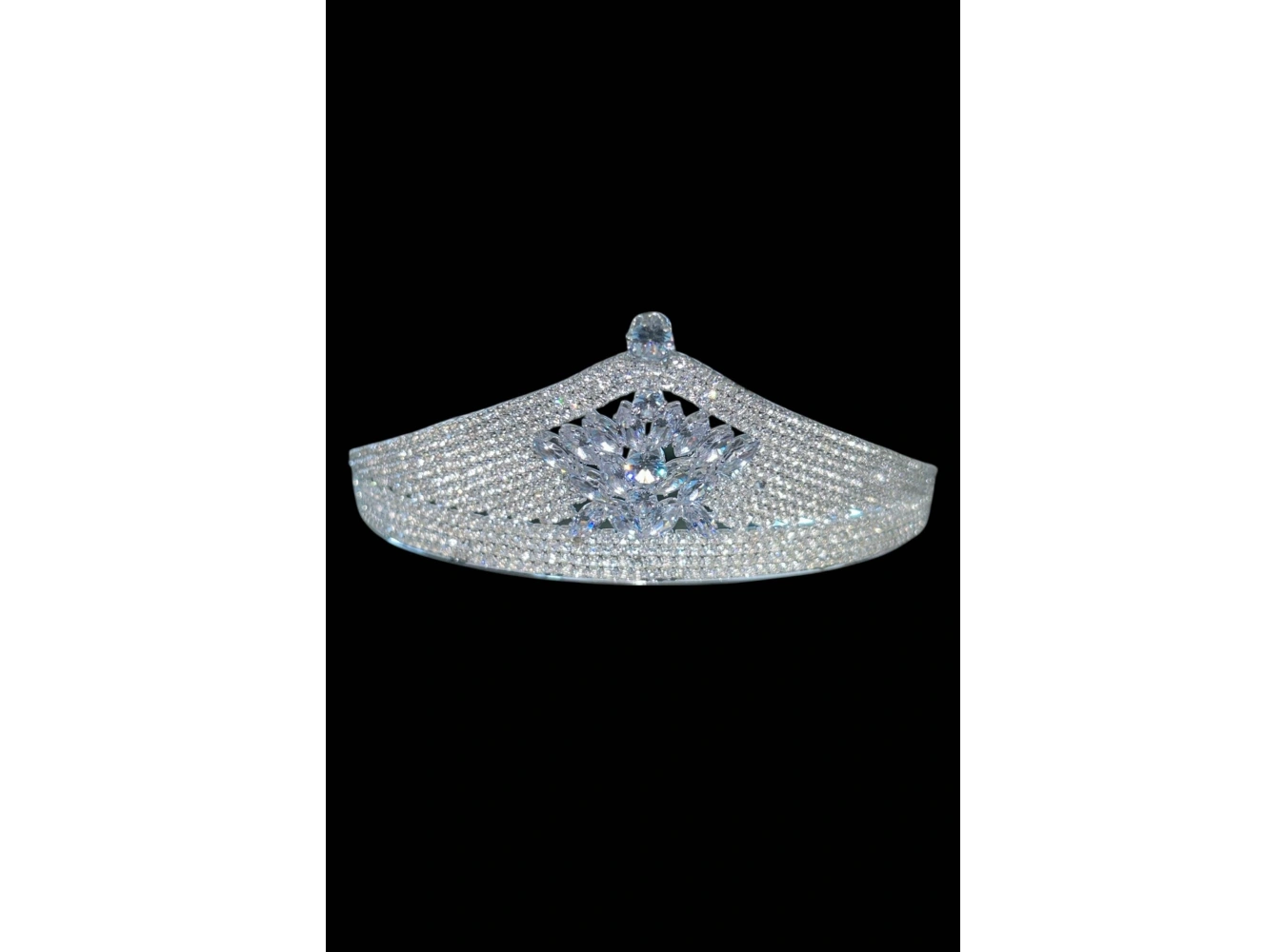 Zirkon Taşlı Gelin/Kına/Nişan/Söz Tasarım Taç