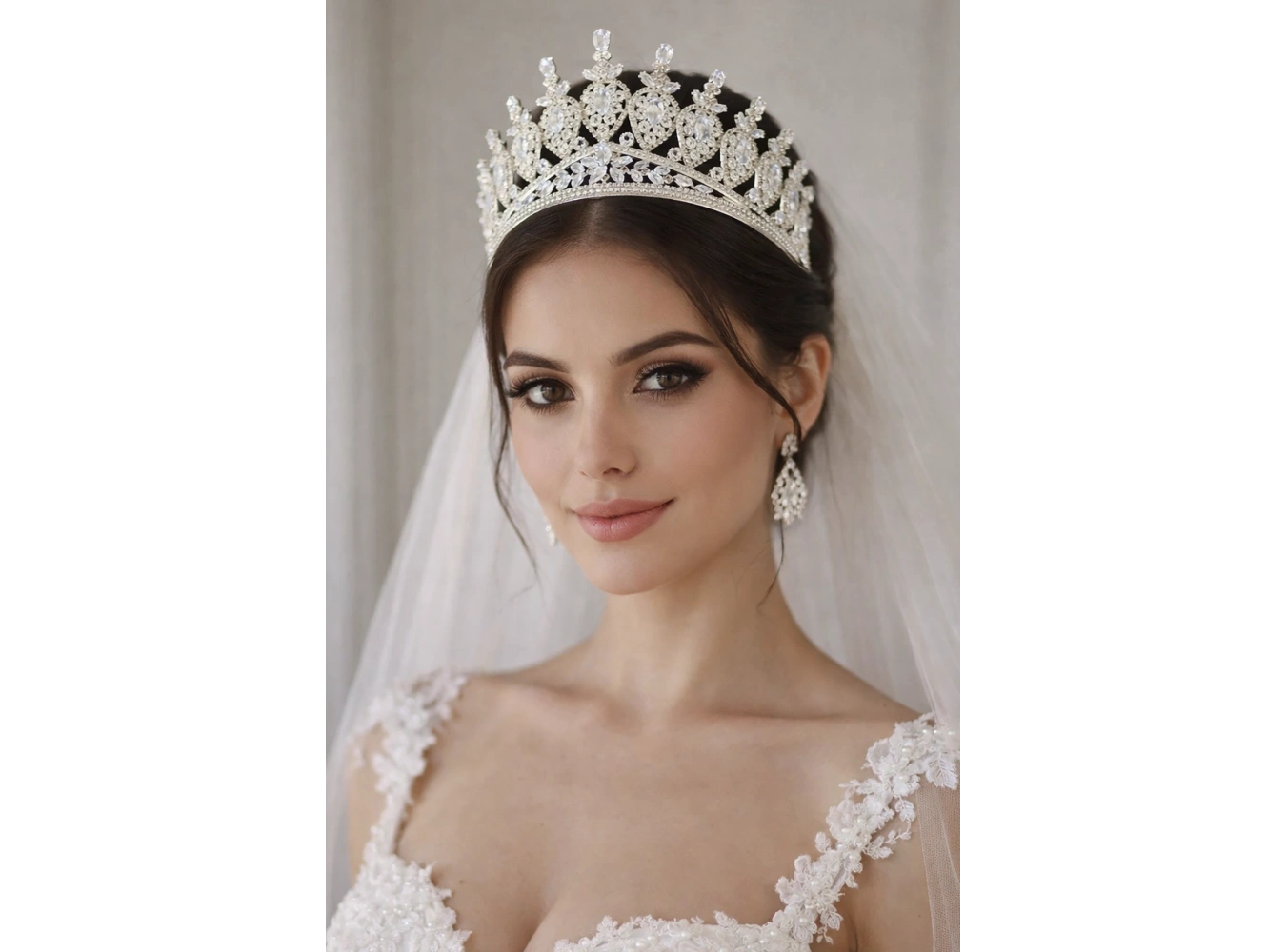 Zirkon Taşlı Gelin/Kına/Nişan/Söz Tasarım Taç