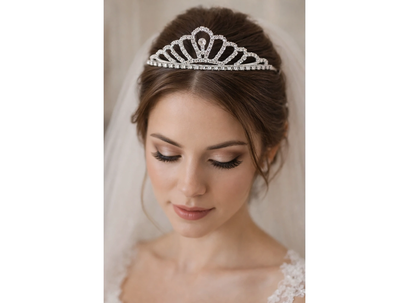 Zirkon Taşlı Gelin/Kına/Nişan/Söz Tasarım Taç