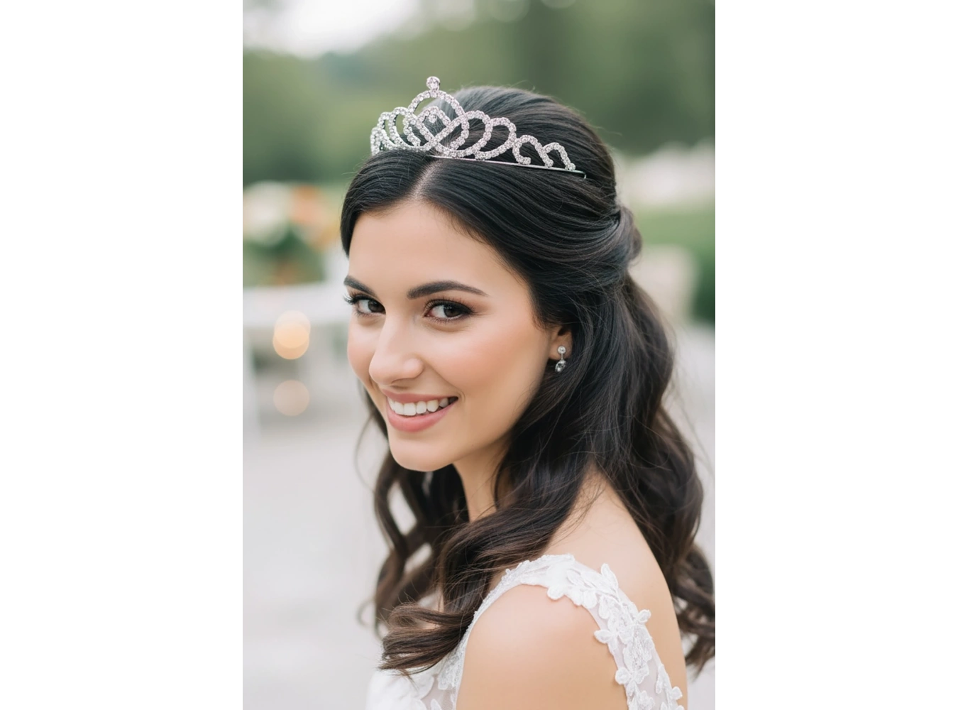 Zirkon Taşlı Gelin/Kına/Nişan/Söz Tasarım Taç