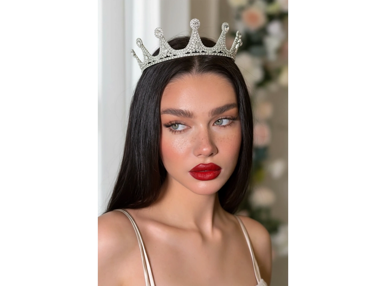 Zirkon Taşlı Gelin/Kına/Nişan/Söz Tasarım Taç