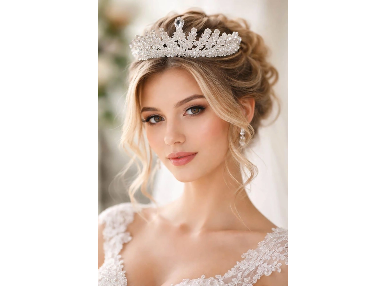 Zirkon Taşlı Gelin/Kına/Nişan/Söz Tasarım Taç