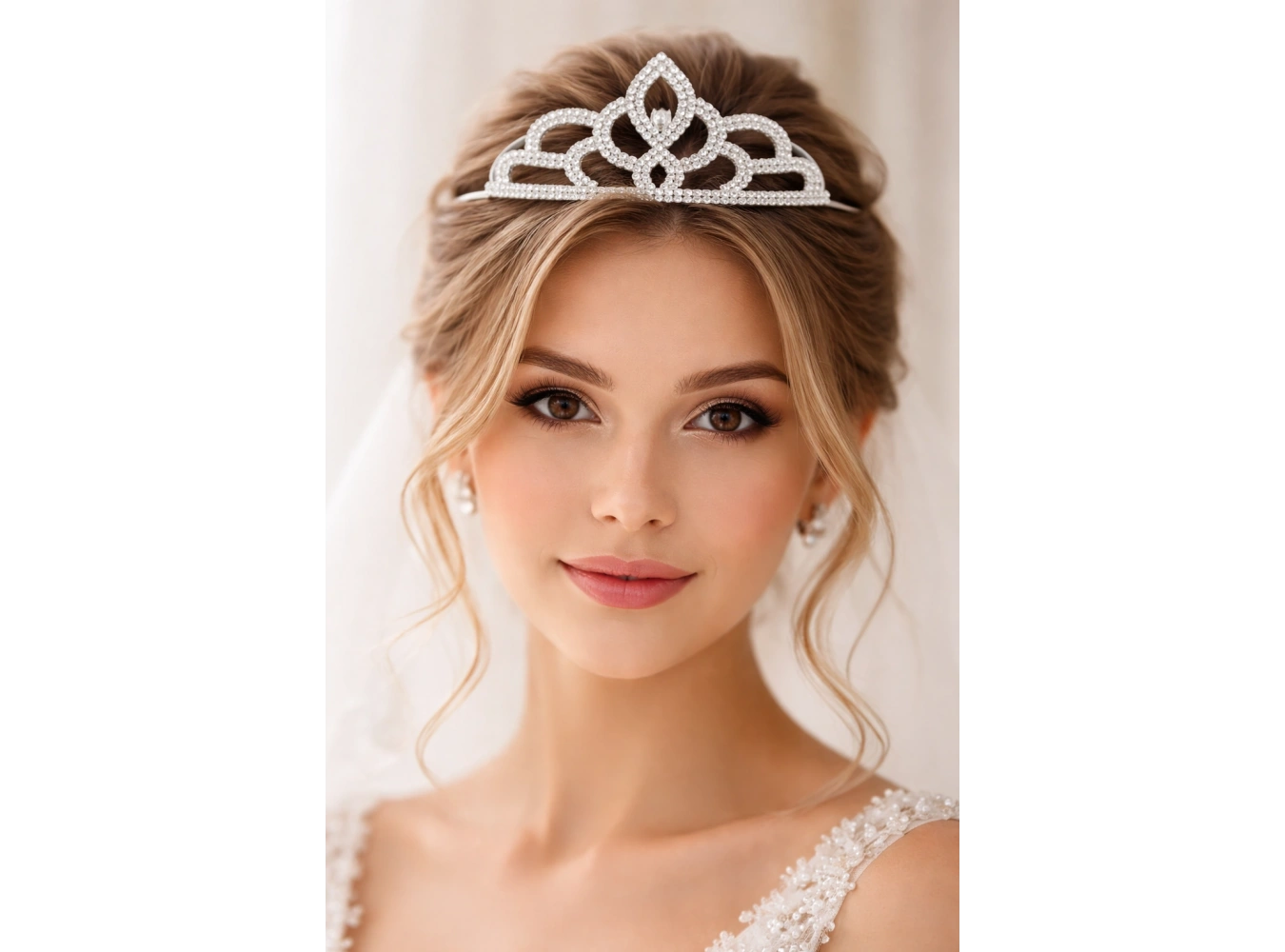 Zirkon Taşlı Gelin/Kına/Nişan/Söz Tasarım Taç