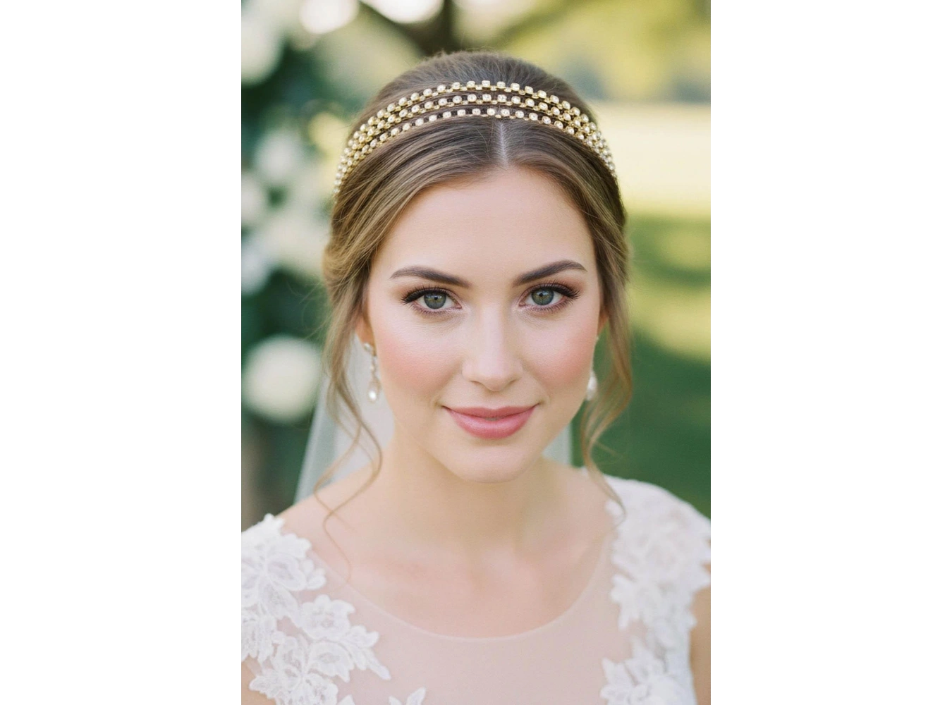 Zirkon Taşlı Gelin/Kına/Nişan/Söz Tasarım Taç