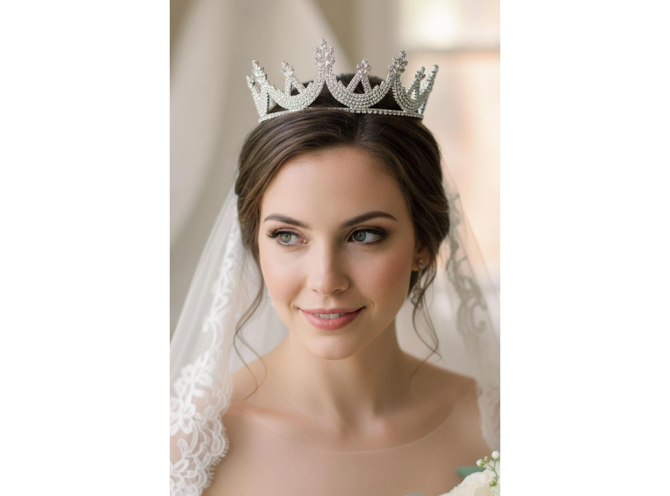 Zirkon Taşlı Gelin/Kına/Nişan/Söz Tasarım Taç