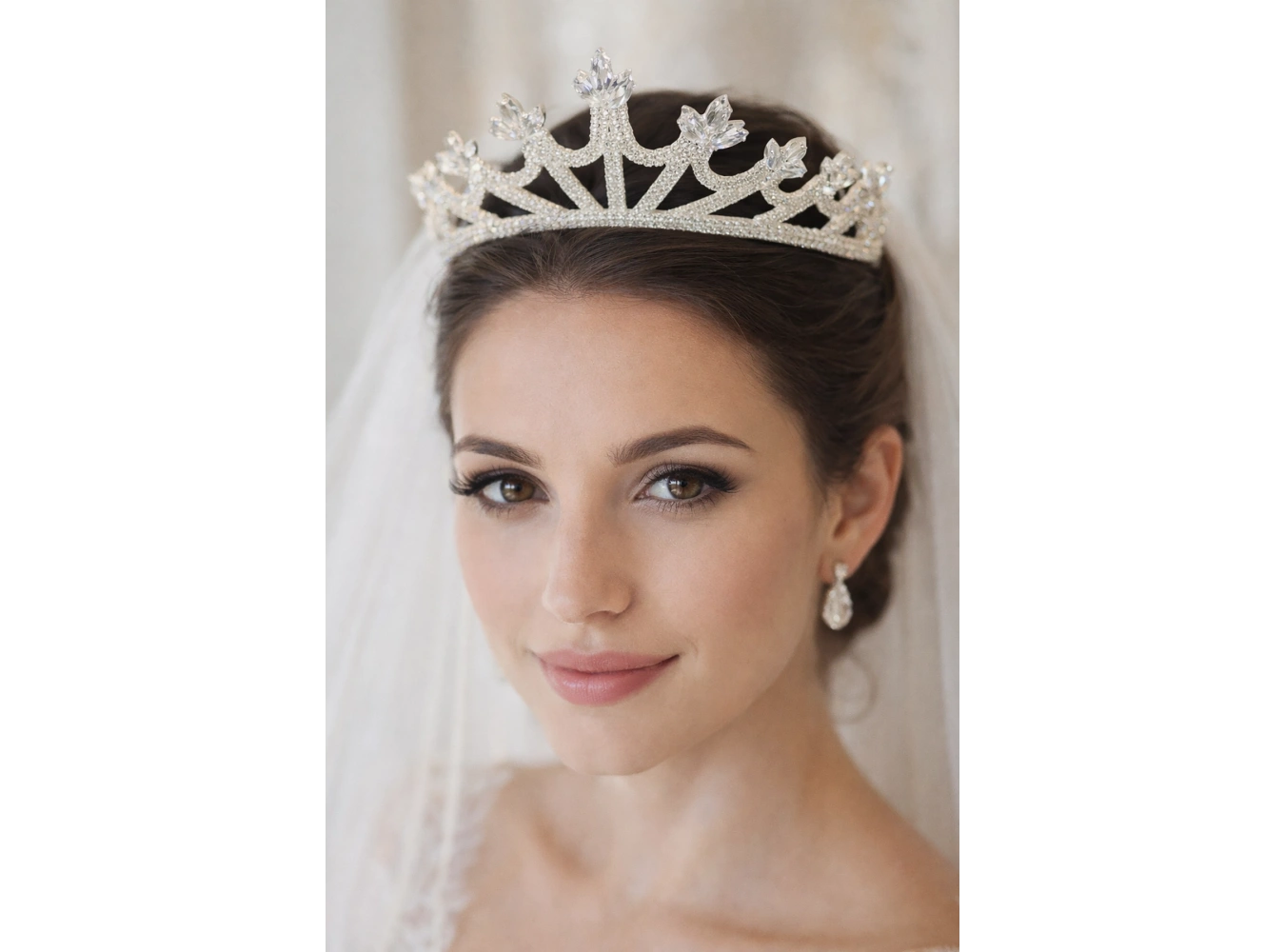 Zirkon Taşlı Gelin/Kına/Nişan/Söz Tasarım Taç