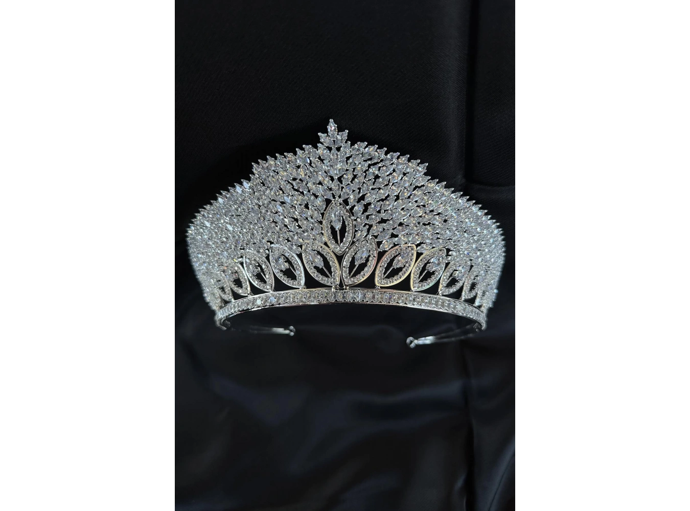 Zirkon Taşlı Gelin/Kına/Nişan/Söz Tasarım Taç