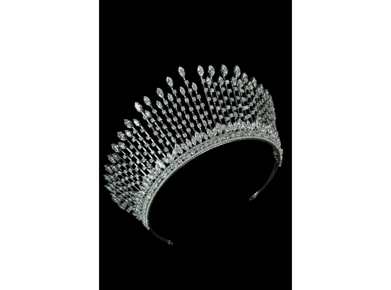 Zirkon Taşlı Gelin/Kına/Nişan/Söz Tasarım Taç