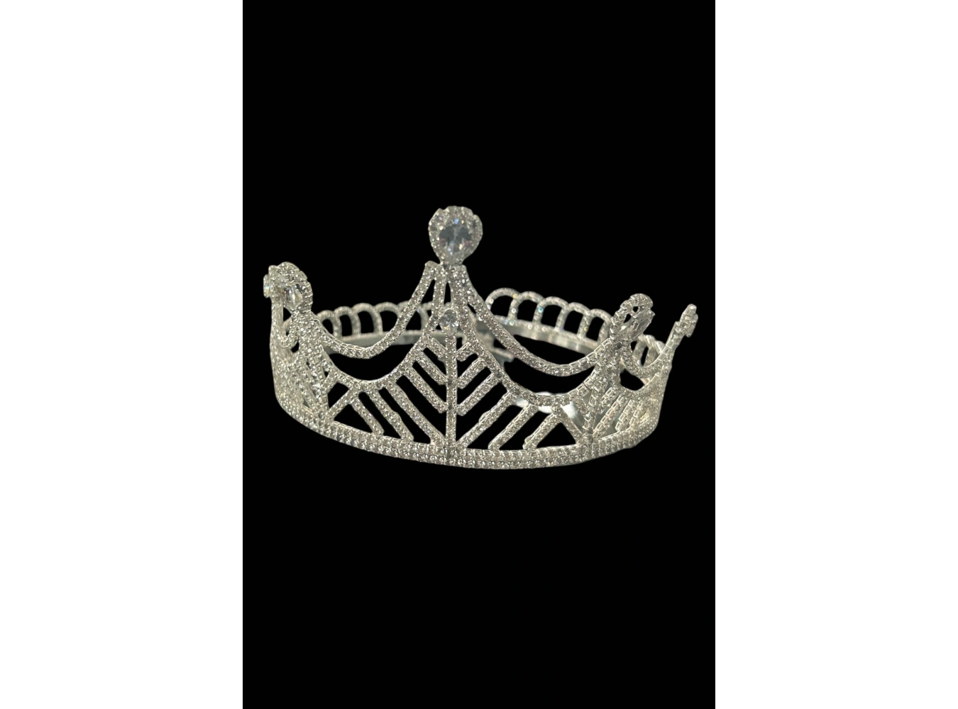 Zirkon Taşlı Gelin/Kına/Nişan/Söz Tasarım Taç