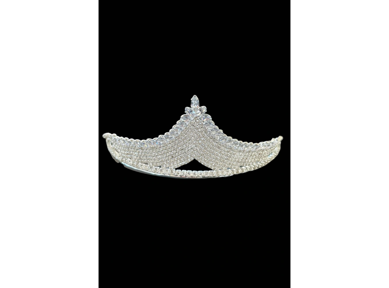 Zirkon Taşlı Gelin/Kına/Nişan/Söz Tasarım Taç