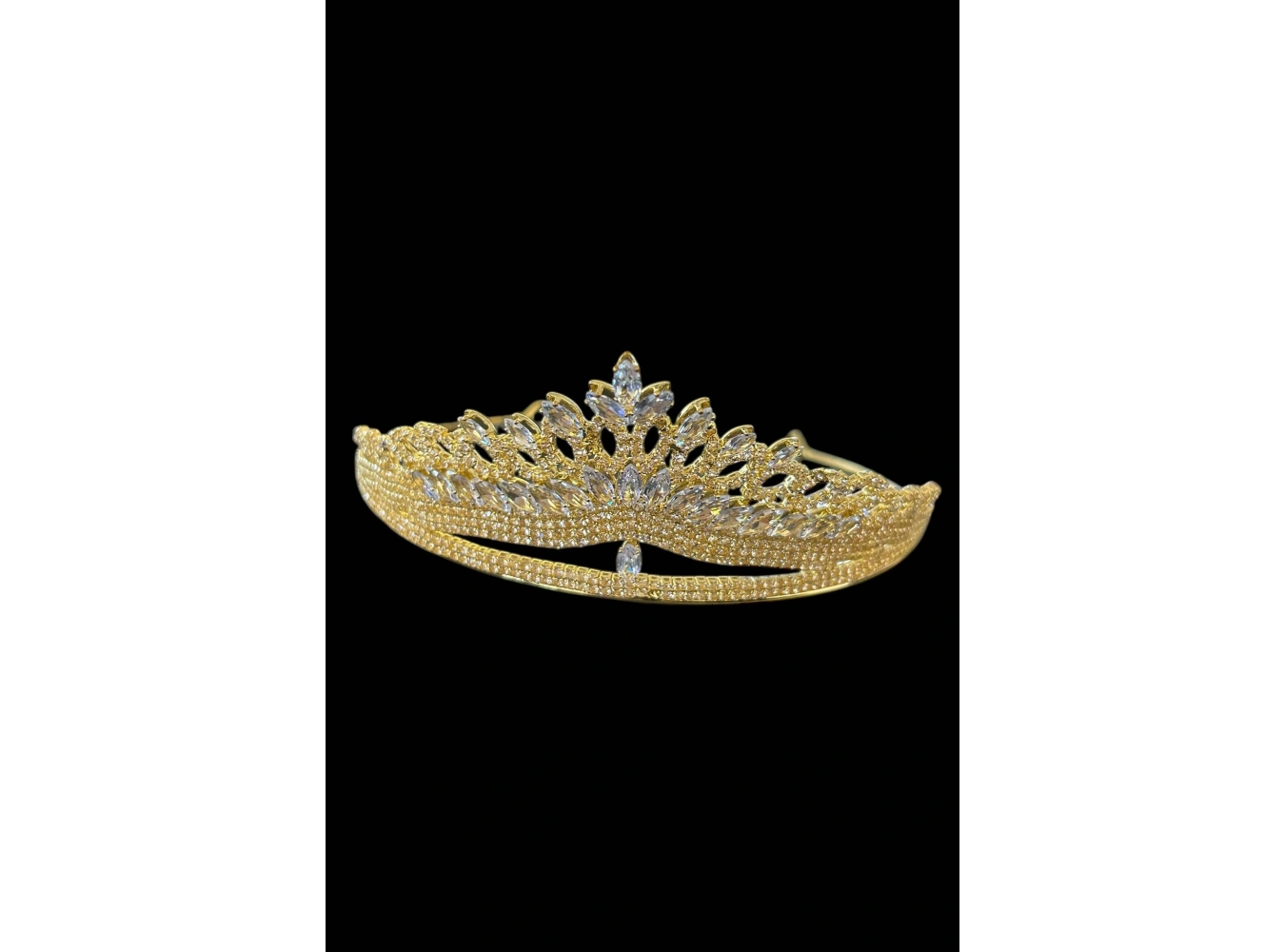 Zirkon Taşlı Gelin/Kına/Nişan/Söz Tasarım Taç