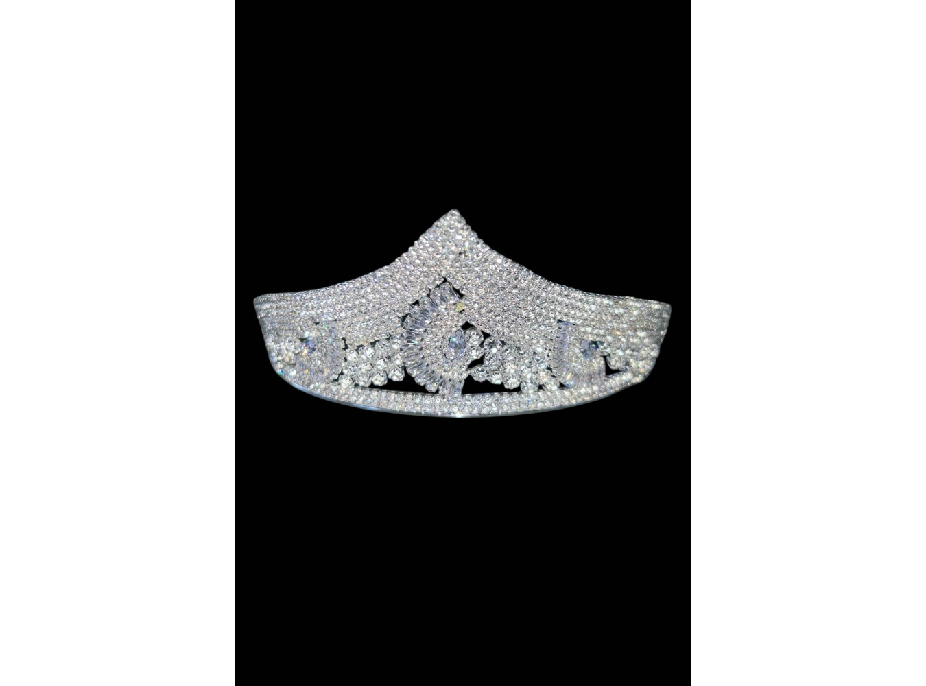 Zirkon Taşlı Gelin/Kına/Nişan/Söz Tasarım Taç