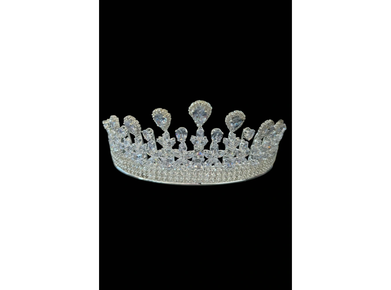 Zirkon Taşlı Gelin/Kına/Nişan/Söz Tasarım Taç