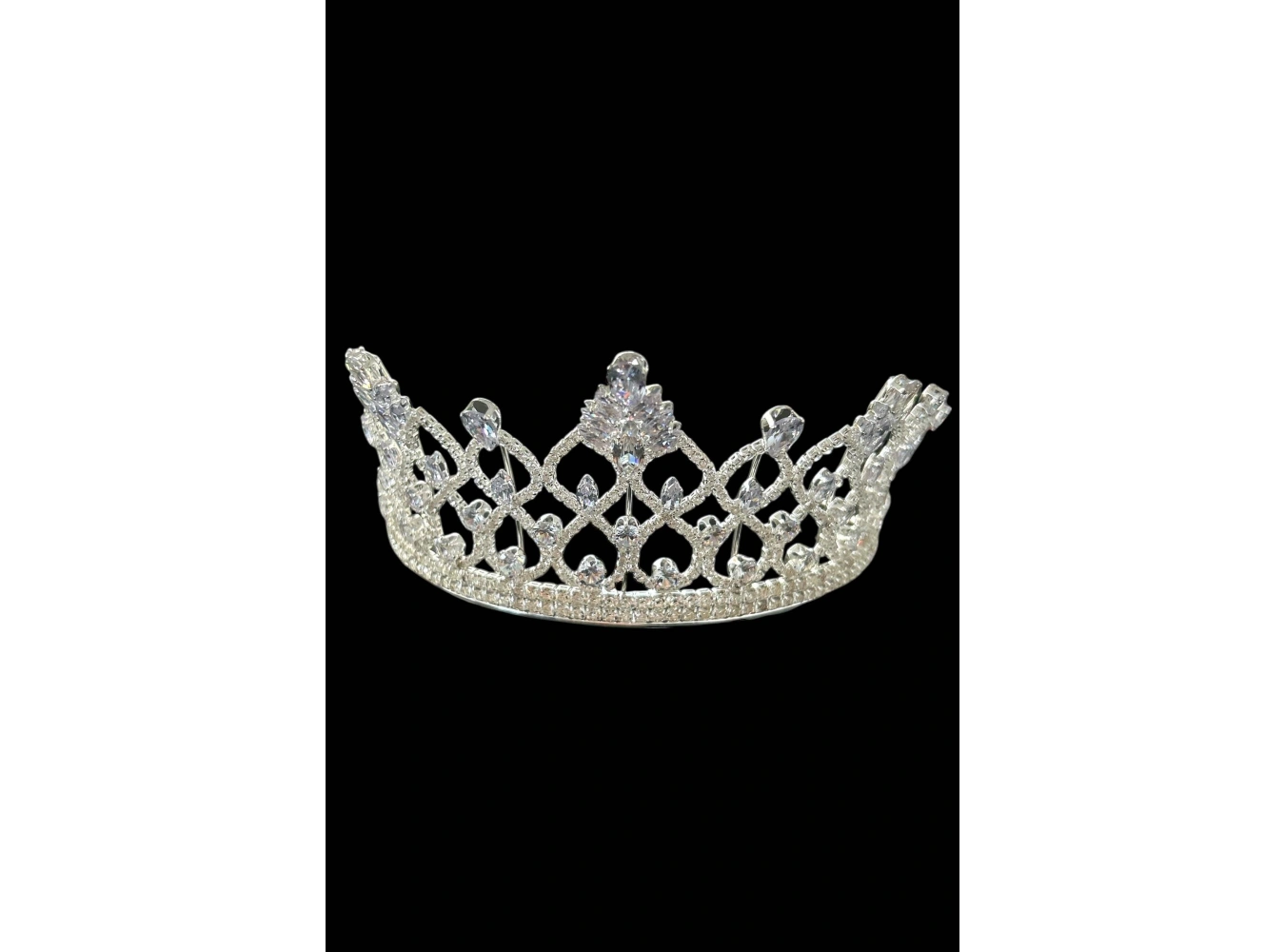 Zirkon Taşlı Gelin/Kına/Nişan/Söz Tasarım Taç