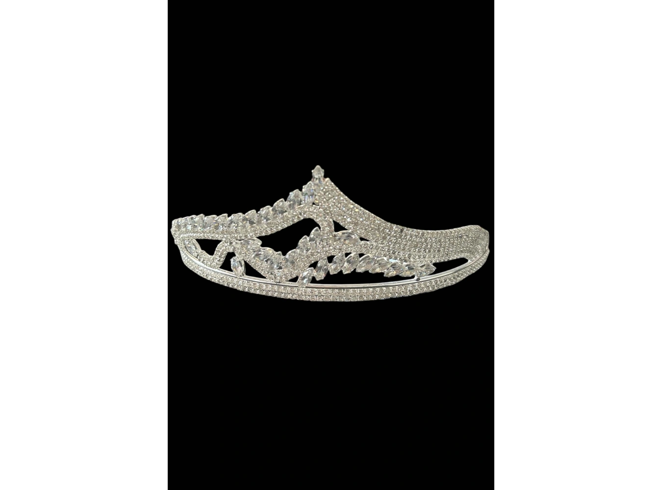 Zirkon Taşlı Gelin/Kına/Nişan/Söz Tasarım Taç