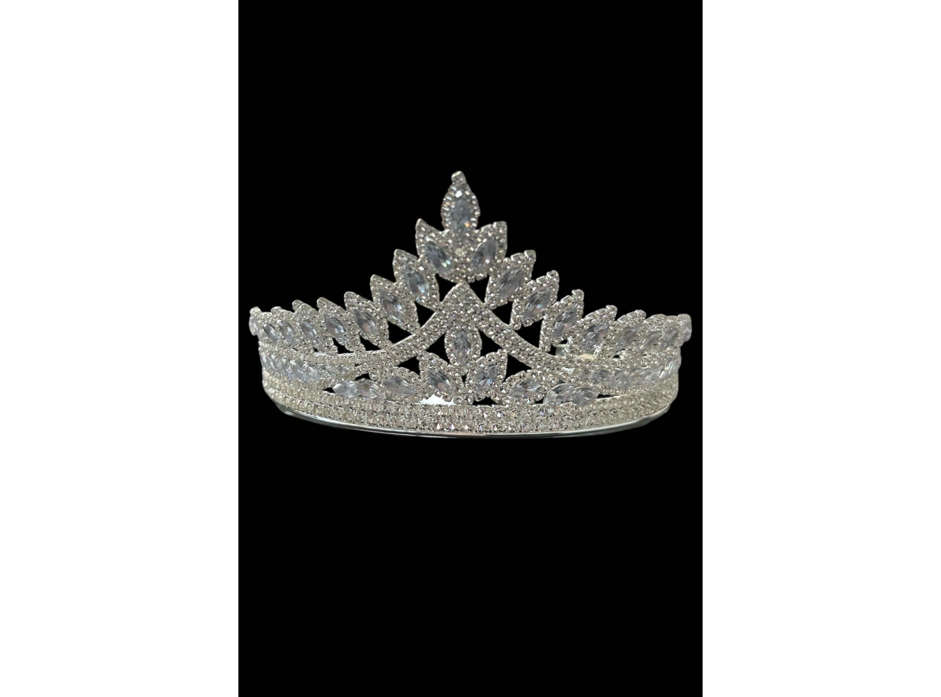 Zirkon Taşlı Gelin/Kına/Nişan/Söz Tasarım Taç