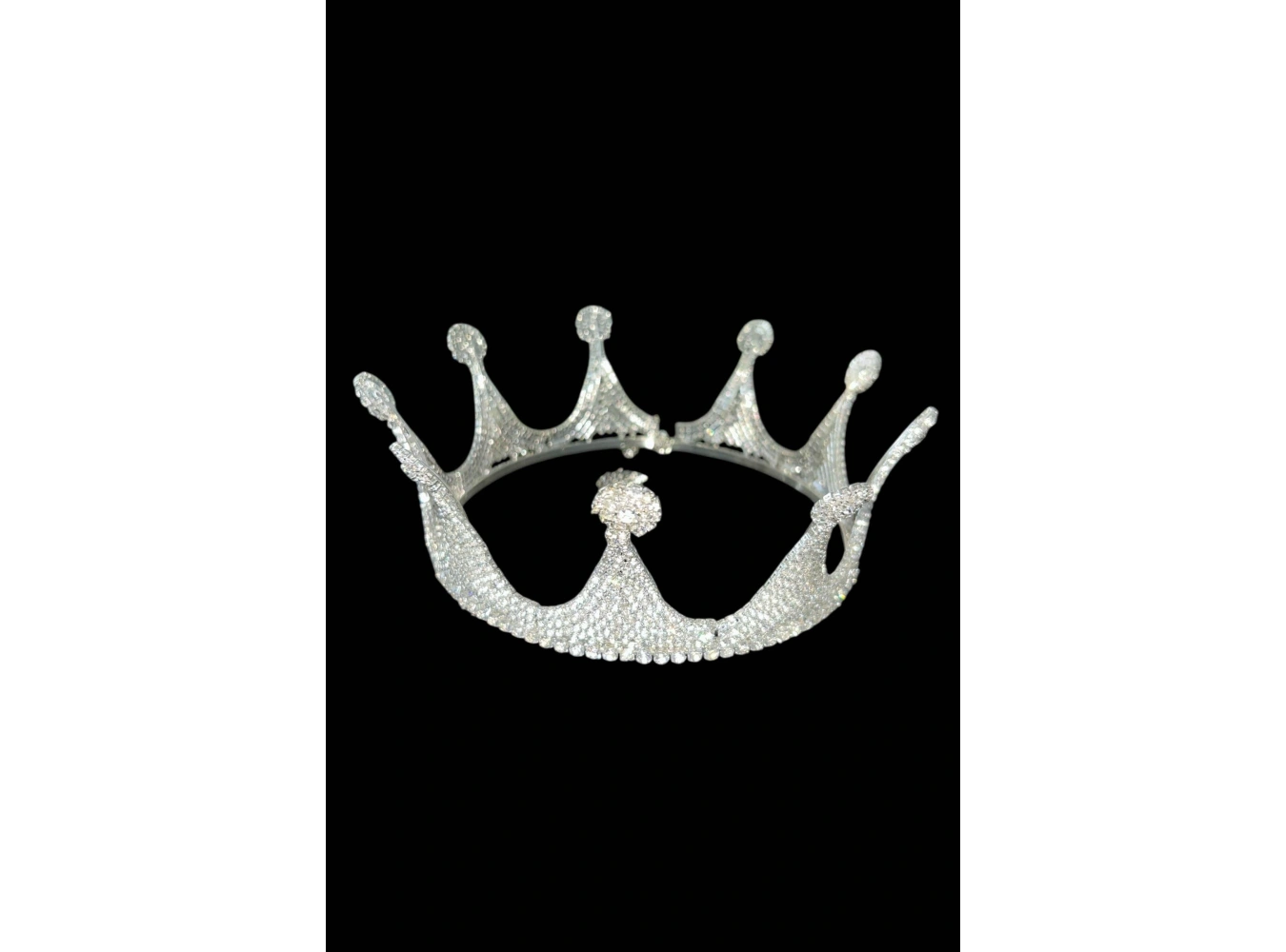 Zirkon Taşlı Gelin/Kına/Nişan/Söz Tasarım Taç