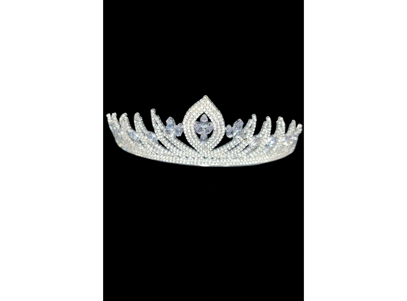 Zirkon Taşlı Gelin/Kına/Nişan/Söz Tasarım Taç