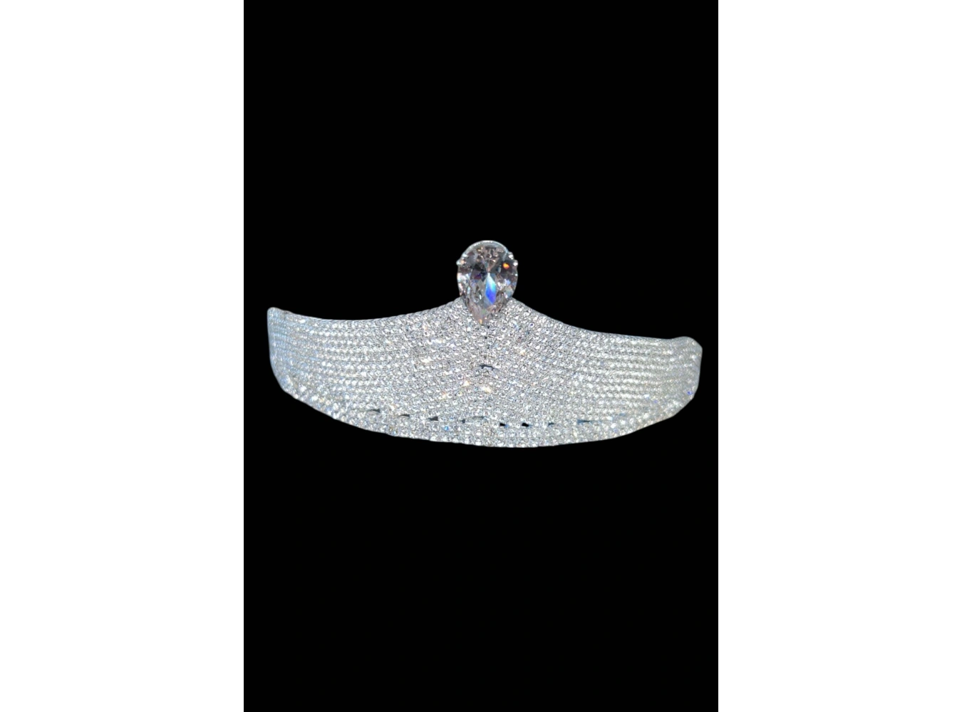 Zirkon Taşlı Gelin/Kına/Nişan/Söz Tasarım Taç