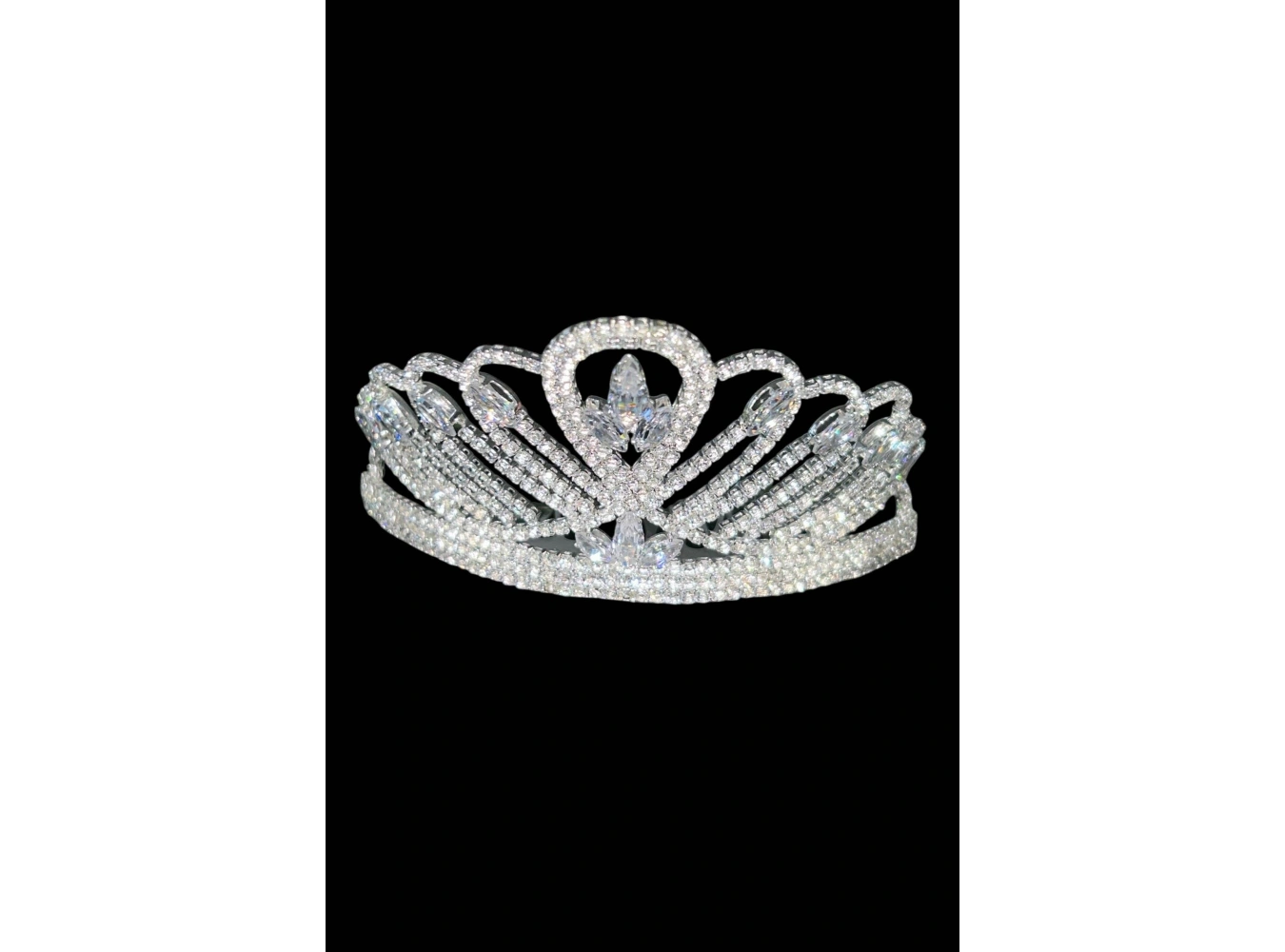 Zirkon Taşlı Gelin/Kına/Nişan/Söz Tasarım Taç