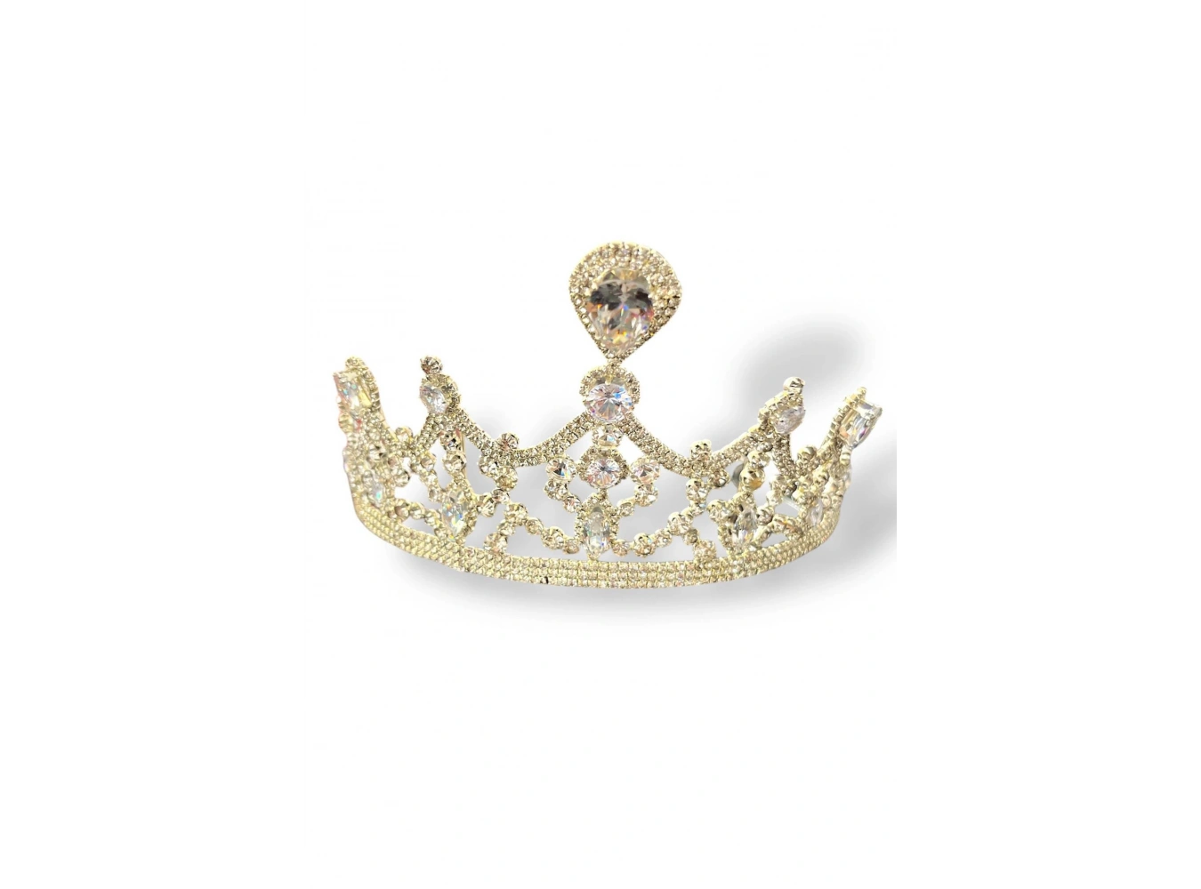 Zirkon Taşlı Gelin/Kına/Nişan/Söz Tasarım Taç