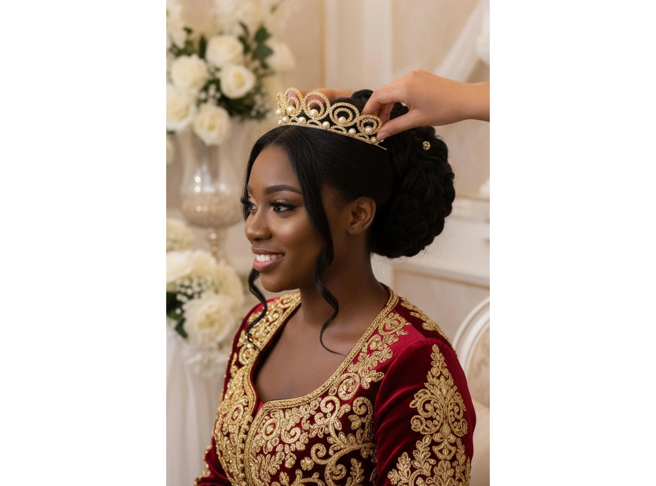 Zirkon Taşlı Gelin/Kına/Nişan/Söz Tasarım Taç