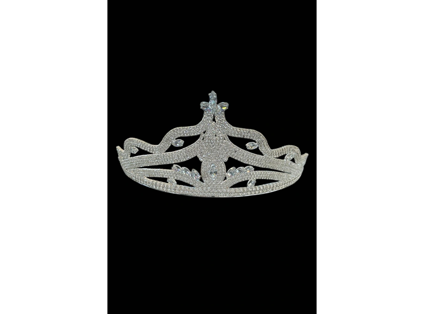 Zirkon Taşlı Gelin/Kına/Nişan/Söz Tasarım Taç