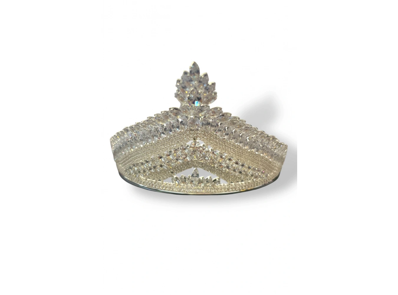 Zirkon Taşlı Gelin/Kına/Nişan/Söz Tasarım Taç