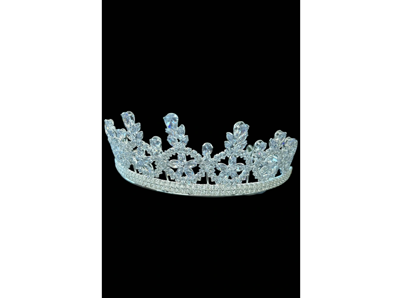 Zirkon Taşlı Gelin/Kına/Nişan/Söz Tasarım Taç