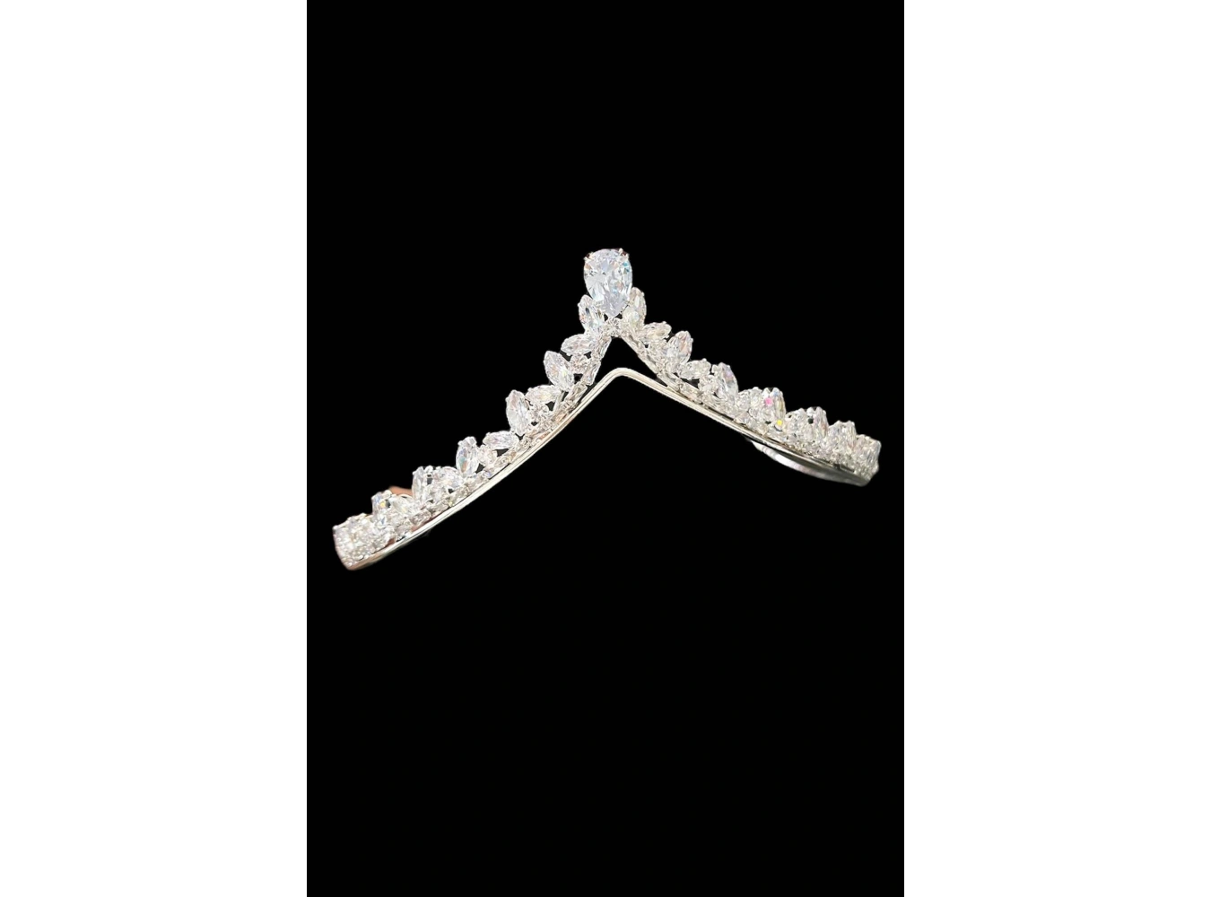 Zirkon Taşlı Gelin/Kına/Nişan/Söz Tasarım Taç