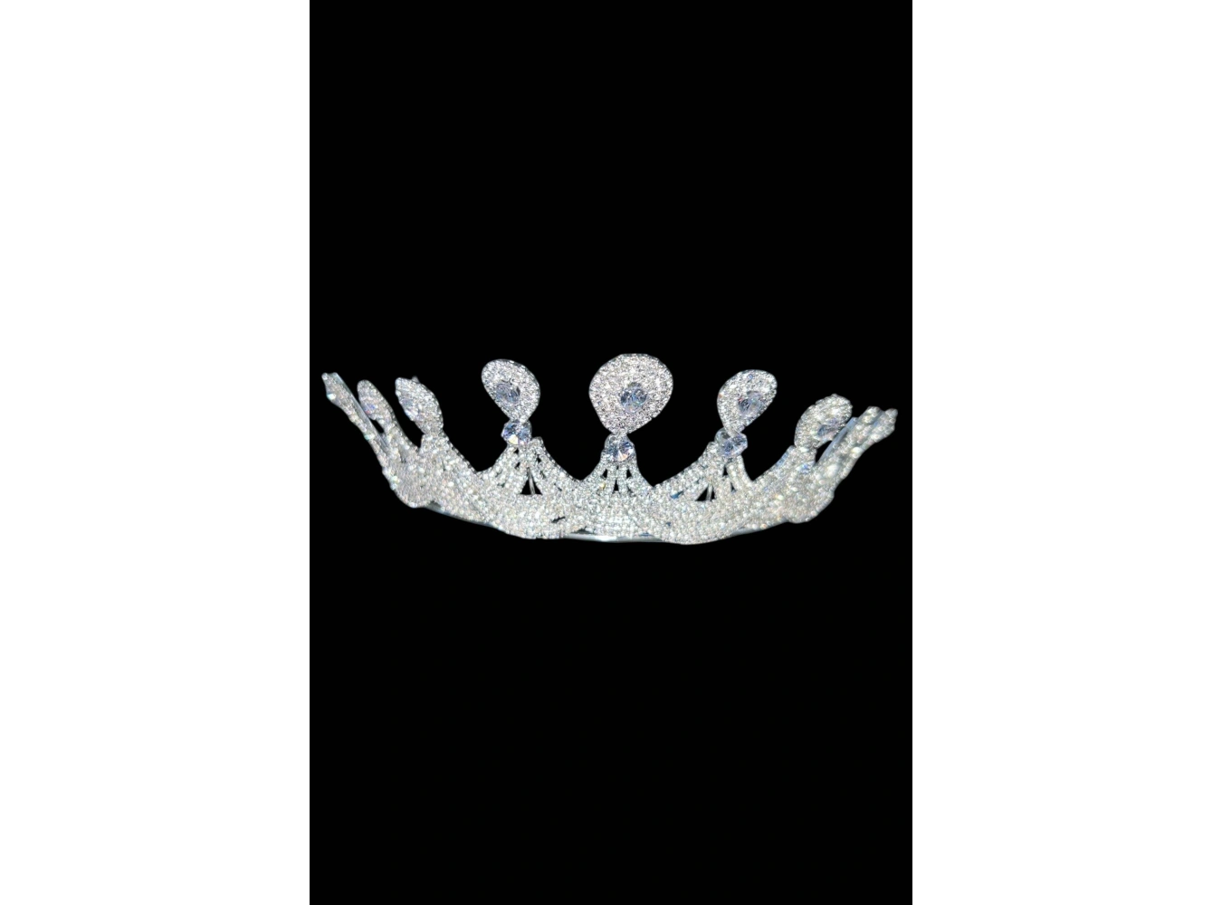 Zirkon Taşlı Gelin/Kına/Nişan/Söz Tasarım Taç