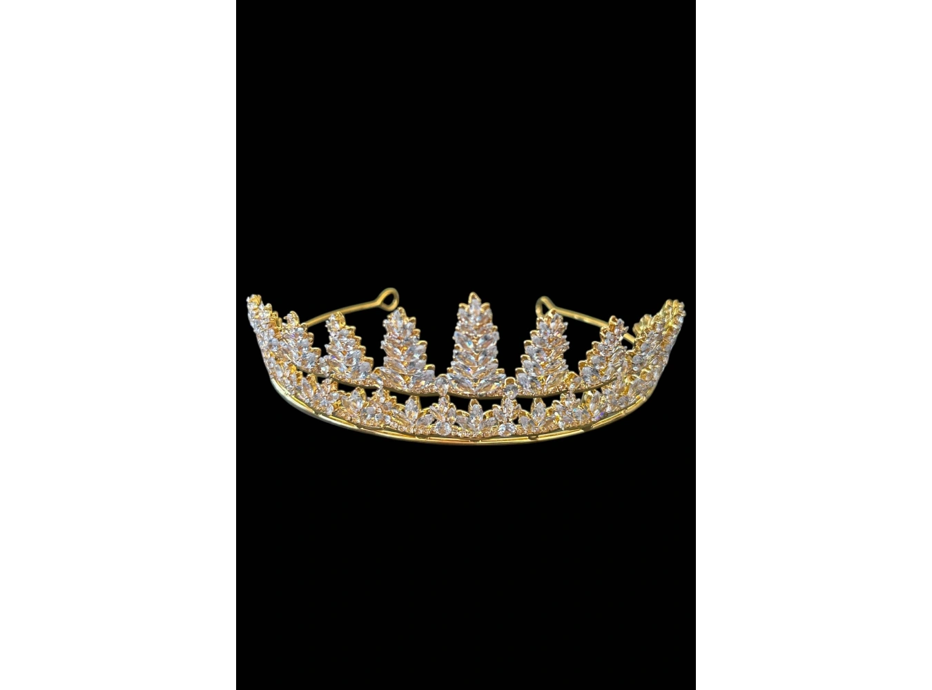 Zirkon Taşlı Gelin/Kına/Nişan/Söz Tasarım Taç