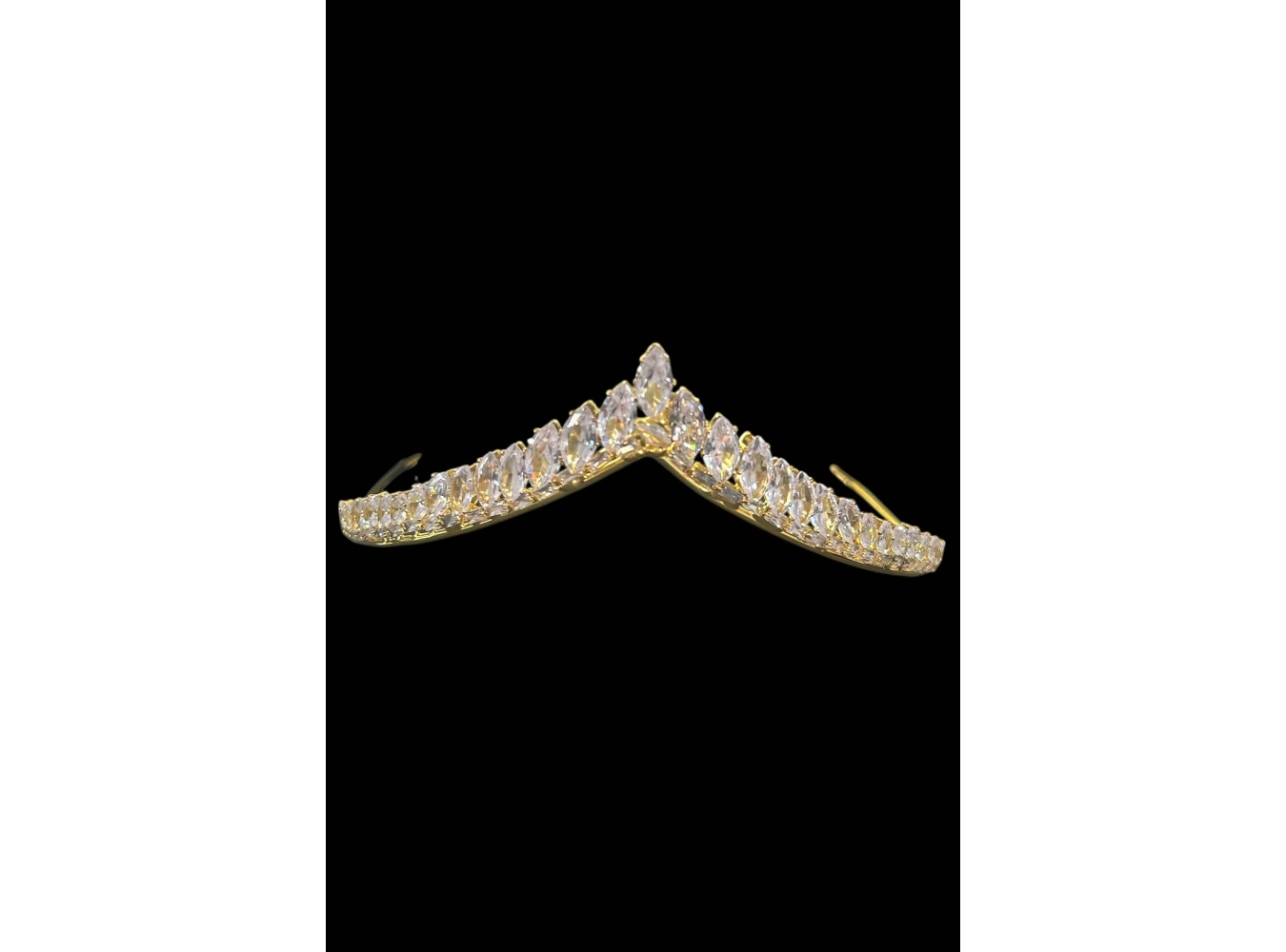 Zirkon Taşlı Gelin/Kına/Nişan/Söz Tasarım Taç