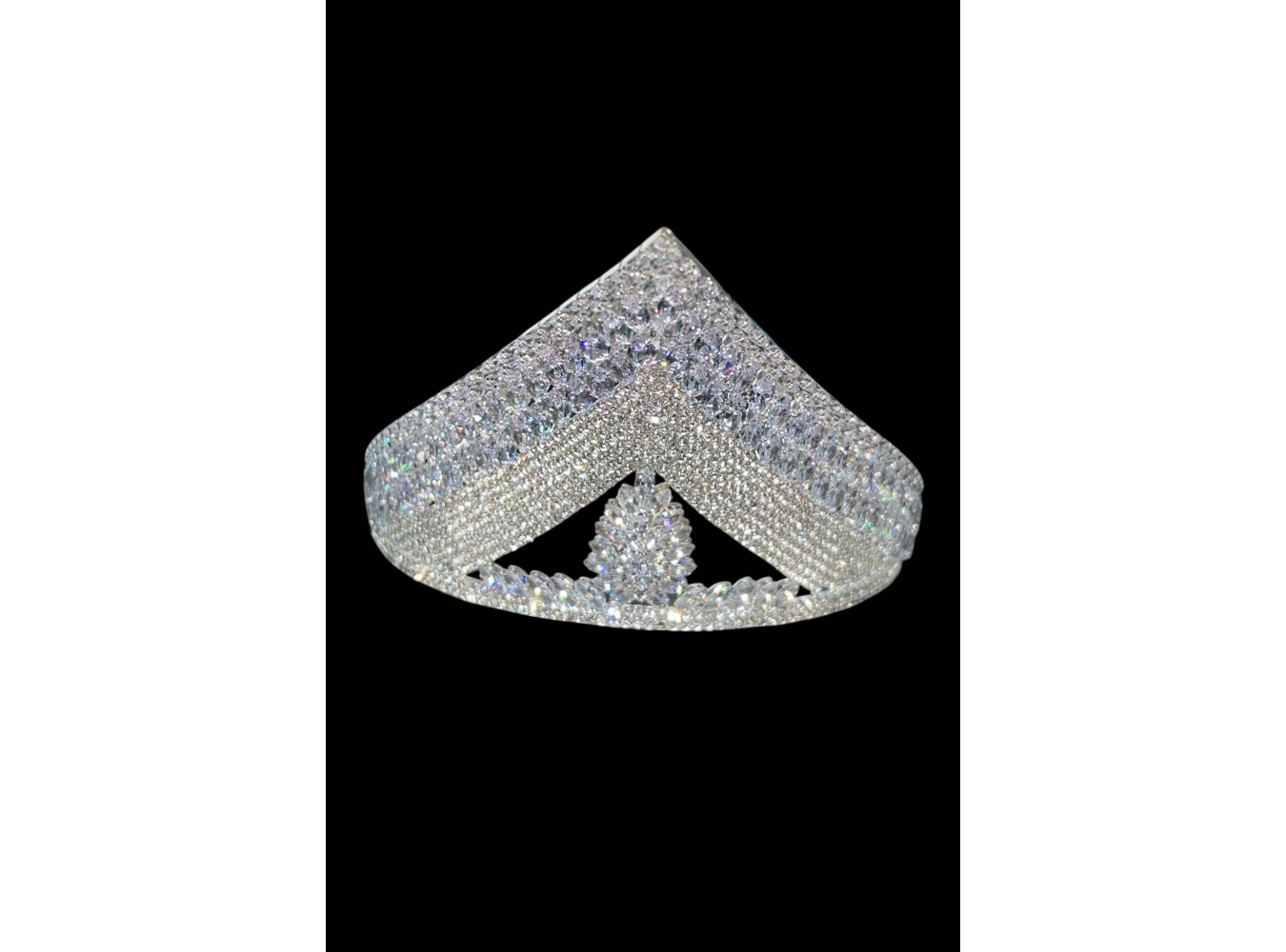 Zirkon Taşlı Gelin/Kına/Nişan/Söz Tasarım Taç