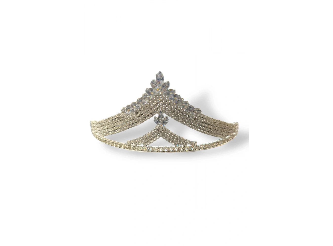 Zirkon Taşlı Gelin/Kına/Nişan/Söz Tasarım Taç