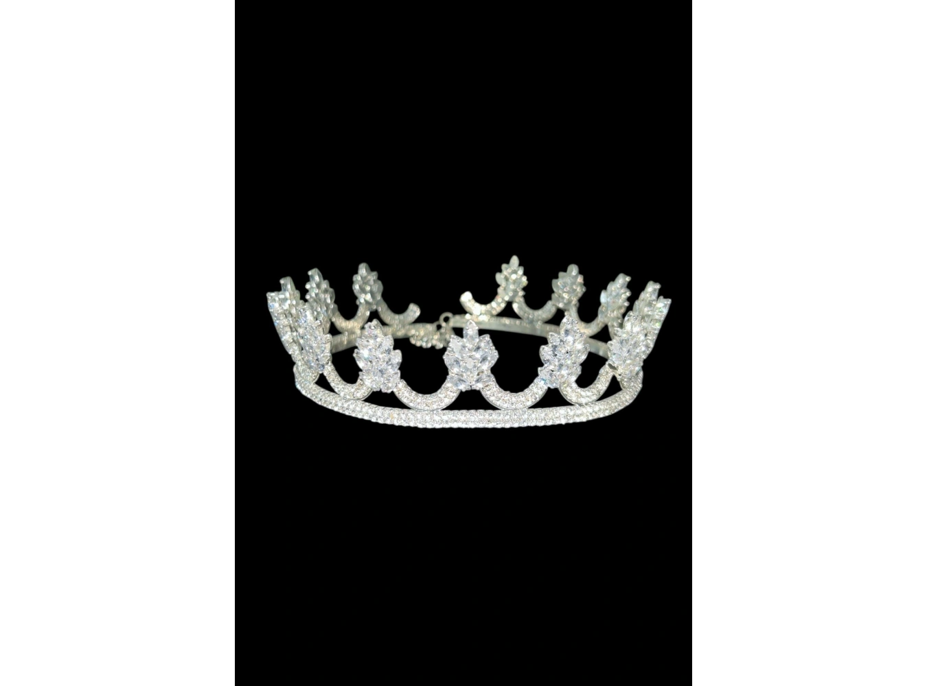 Zirkon Taşlı Gelin/Kına/Nişan/Söz Tasarım Taç