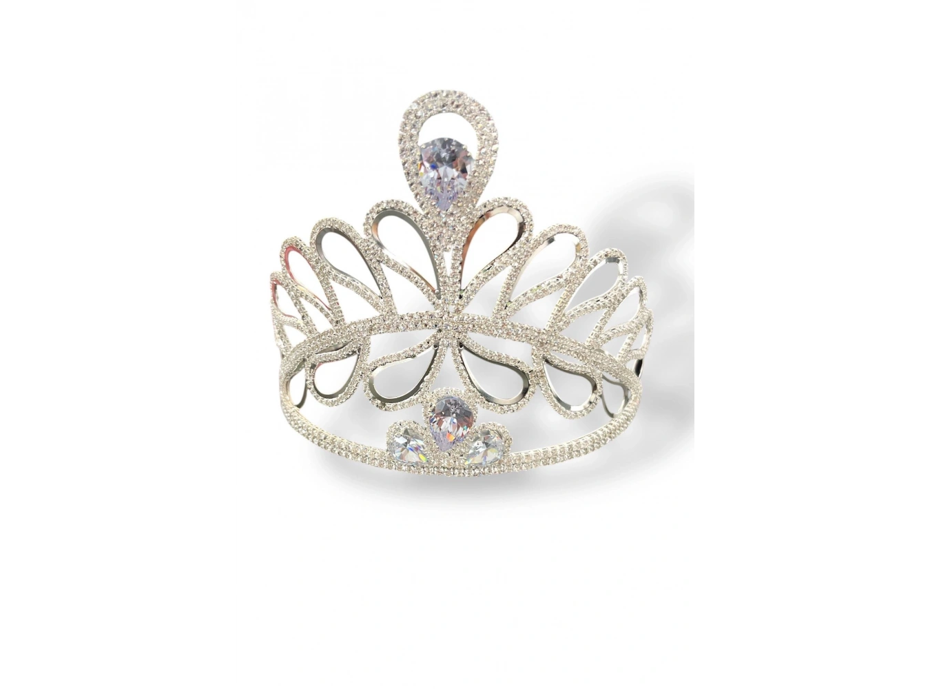Zirkon Taşlı Gelin/Kına/Nişan/Söz Tasarım Taç