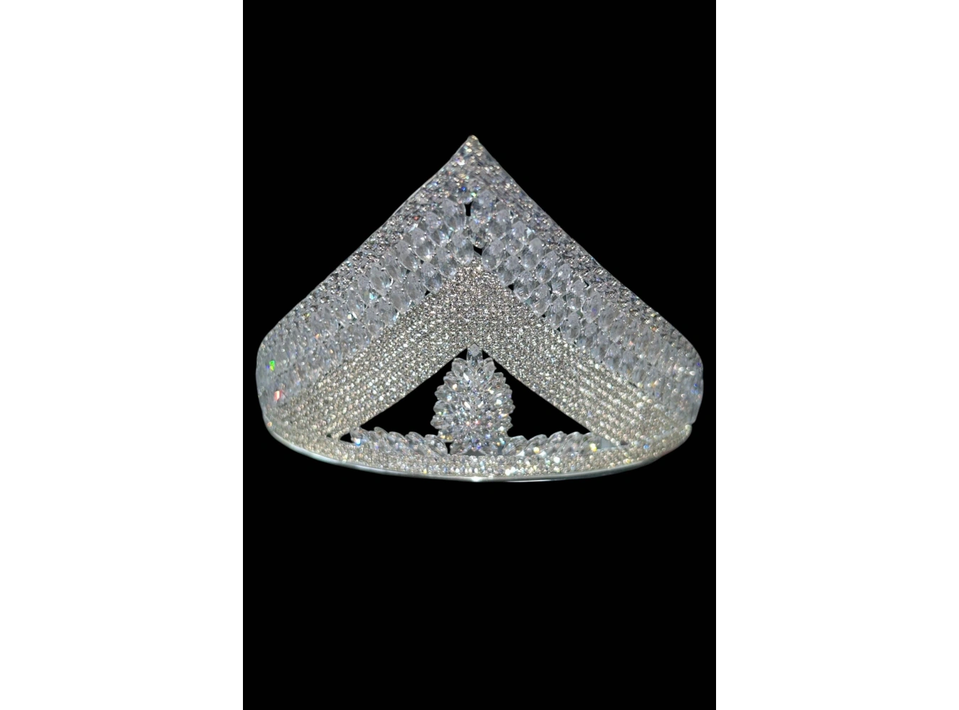 Zirkon Taşlı Gelin/Kına/Nişan/Söz Tasarım Taç