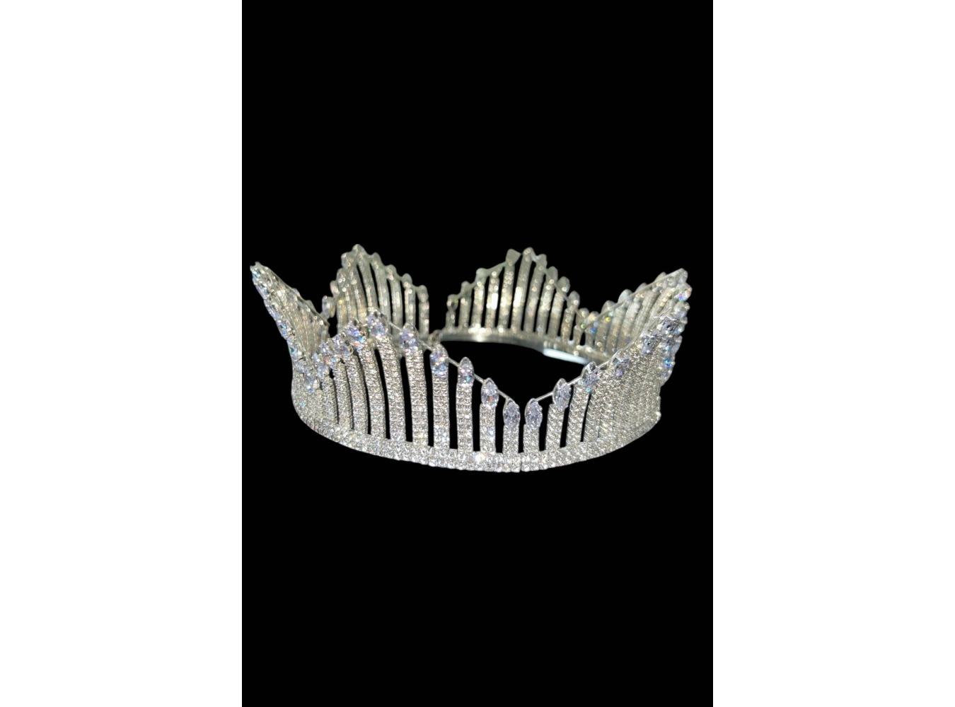 Zirkon Taşlı Gelin/Kına/Nişan/Söz Tasarım Taç